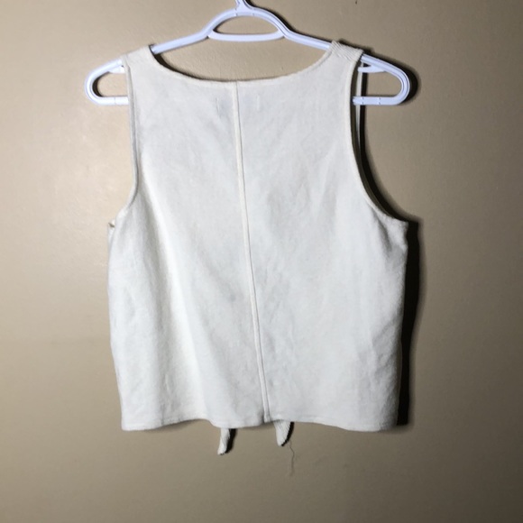 Madewell front tie button up vest - Picture 4 of 6